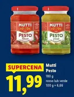 Lidl MUTTI Pesto oferta