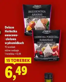 Lidl Deluxe Herbatka owocowo-ziołowa w piramidkach oferta