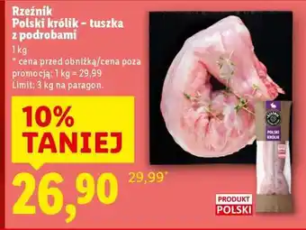 Lidl Rzeźnik Polski królik – tuszka z podrobami oferta