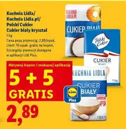 Lidl Kuchnia Lidla/Polski Cukier Cukier biały kryształ oferta