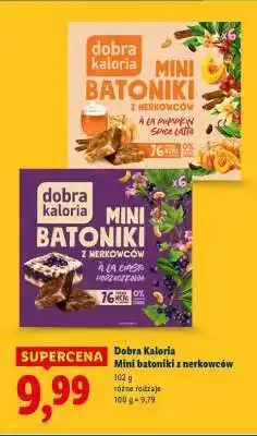 Lidl Dobra Kaloria Mini batoniki z nerkowców oferta