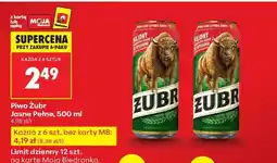 Biedronka Piwo Żubr Jasne Pełne, 500 ml oferta
