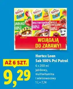 Lidl HORTEX LEON Sok 100% Psi Patrol oferta