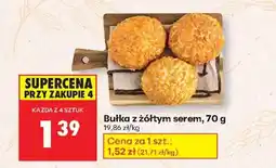 Biedronka bułka z żółtym serem , 70 g oferta