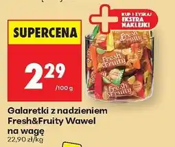 Biedronka Galaretki z nadzieniem Fresh & Fruity Wawel na wagę oferta