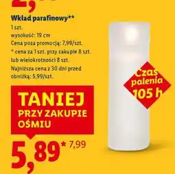 Lidl Wkład parafinowy oferta