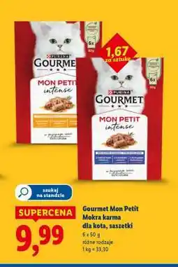 Lidl Gourmet Mon Petit Mokra karma dla kota, saszetki oferta
