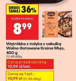 Biedronka Wątróbka z indyka z cebulką Wolno Gotowane Kraina Mięs 400 g oferta