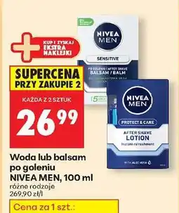 Biedronka Woda lub balsam po goleniu NIVEA MEN , 100 ml oferta