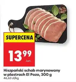 Biedronka Hiszpański schab marynowany w plastrach El Pozo 300 g oferta