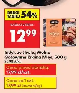 Biedronka Indyk ze śliwką Wolno Gotowane Kraina Mięs 500 g oferta