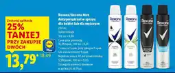 Lidl Rexona/Rexona Men Antyperspirant w sprayu oferta