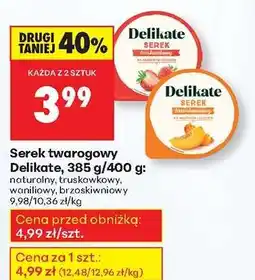 Biedronka Serek twarogowy Delikate, 385 g/400 g oferta