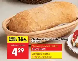 Biedronka Chleb w stylu włoskim, 500 g oferta
