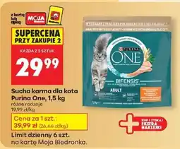 Biedronka Sucha karma dla kota Purina One , 1,5 kg oferta