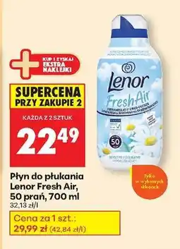 Biedronka Płyn do płukania Lenor Fresh Air, 50 prań, 700 ml oferta