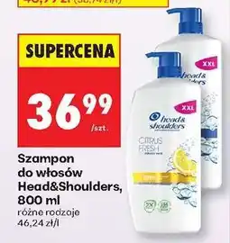 Biedronka Szampon do włosów Head&Shoulders, 800 ml oferta