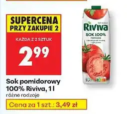 Biedronka Sok pomidorowy 100% Riviva, 1 l oferta