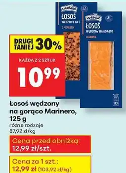 Biedronka Łosoś wędzony na gorąco Marinero 125 g oferta