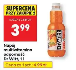 Biedronka Napój multiwitamina odporność Dr Witt, 1l oferta