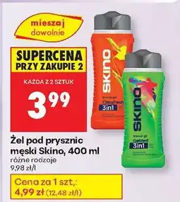 Biedronka Żel pod prysznic męski Skino 400 ml oferta