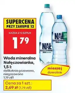 Biedronka Woda mineralna Nałęczowianka, 1,5 l oferta