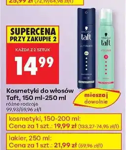 Biedronka Kosmetyki do włosów Taft, 150 ml-250 ml oferta