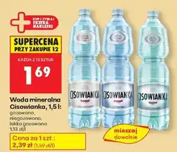 Biedronka Woda mineralna Cisowianka, 1,5 l oferta