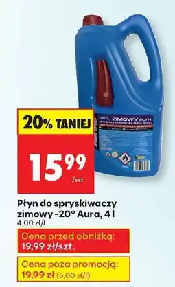 Biedronka Płyn do spryskiwaczy zimowy -20° Aura, 4 l oferta