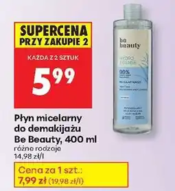 Biedronka Płyn micelarny do demakijażu Be Beauty, 400 ml oferta