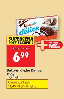 Biedronka Batony Kinder Delice, 156 g oferta