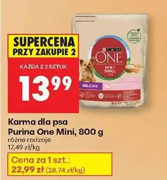 Biedronka Purina One Mini, 800 g oferta