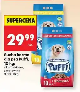 Biedronka Sucha karma dla psa Puffi, 10 kg oferta