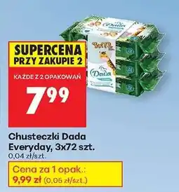 Biedronka Chusteczki Dada Everyday, 3x72 szt oferta