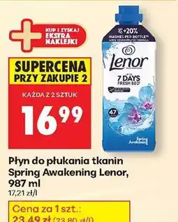 Biedronka Płyn do płukania tkanin Spring Awakening Lenor, 987 ml oferta