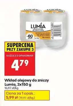 Biedronka Wkład olejowy do zniczy Lumia, 2x150 g oferta