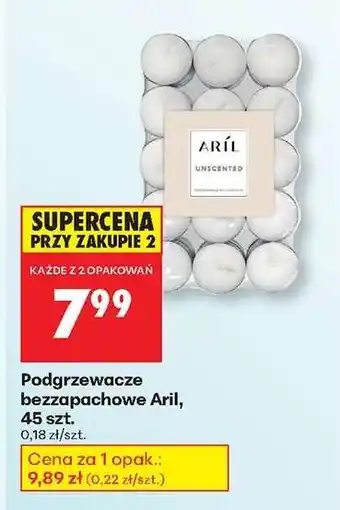 Biedronka Podgrzewacze bezzapachowe Aril , 45 szt oferta