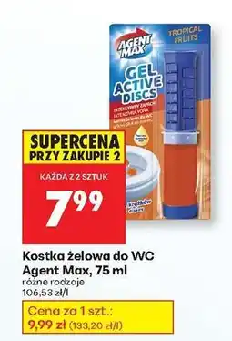 Biedronka Kostka żelowa do WC Agent Max, 75 ml oferta