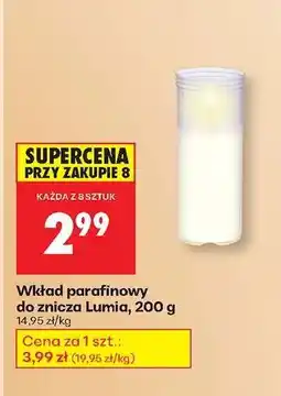 Biedronka Wkład parafinowy do znicza Lumia, 200 g oferta