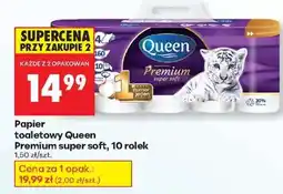 Biedronka Papier toaletowy Queen Premium super soft, 10 rolek oferta