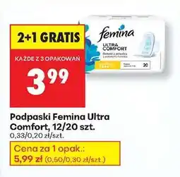 Biedronka Podpaski Femina Ultra Comfort, 12/20 szt oferta