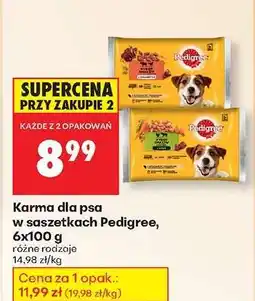 Biedronka Karma dla psa w saszetkach Pedigree, 6x100 g oferta