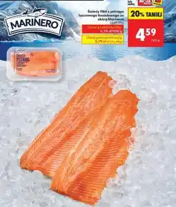 Biedronka Świeży filet z pstrąga tęczowego łososiowego ze skórą Marinero oferta
