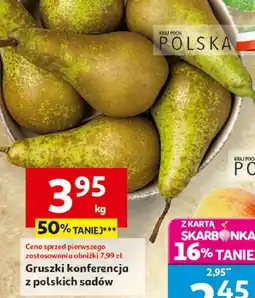 Auchan Gruszki konferencja z polskich sadów Auchan oferta