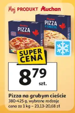 Auchan Pizza na grubym cieście wybrane rodzaje Auchan oferta