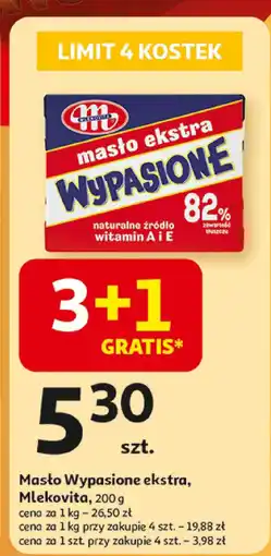 Auchan Masło Wypasione ekstra Mlekpol oferta