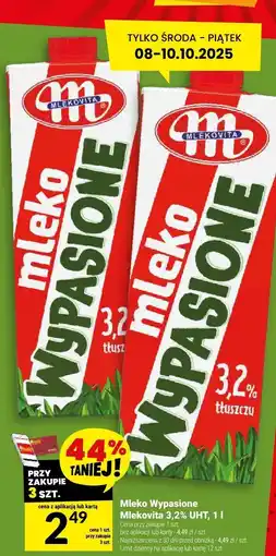 Twój Market Mleko wypasione Mlekovita 3,2% UHT oferta