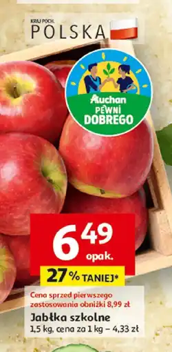 Auchan Jabłka szkolne Auchan oferta