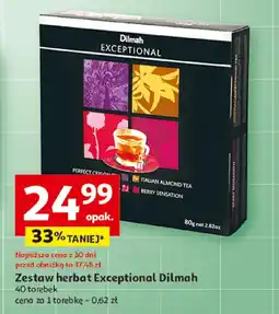 Auchan Herbata Zestaw herbat Exceptional Dilmah 40 torebek oferta