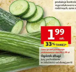 Auchan Ogórek długi Auchan oferta